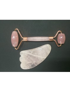 ROSE QUARTZ ROLLER & GUA SHA