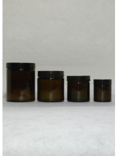 Glass 30 mL Cosmetic Jar AMBER