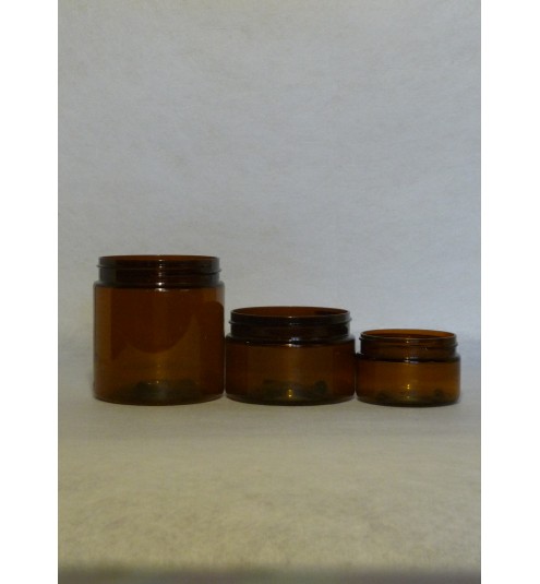 Plastic 500 mL Cosmetic Jar AMBER